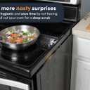 Lindas Essentials Silicone Stove Gap Covers (2 Pack), Heat Resistant Oven Gap Filler Seals Spaces Between Stovetop and Counter, Easy to Clean Stove Side Guard (30 Inches, Black)