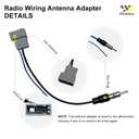 Aftermarket Radio Wiring Adapter Compatible with Nissan 2007-2013/Subaru 2008-2013, 16Pin Android Car Stereo Harness with Antenna Adapter Reverse, Fits for Altima Rogue Sentra Subaru Forester