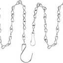 EBOOT 2 Pcs Hanging Chain for Bird Feeders, Planters, Lanterns and Ornaments(23.6 Inch,Silver)