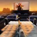 Inflatable Truck Bed Mattress for Tacoma Truck Air Mattress 5ft-5.5ft for Mid-Size Pickup with Detachable Tailgate Extension, Honda Ridgeline Jeep Gladiator JT,Space-Optimized Design, Built in Pump