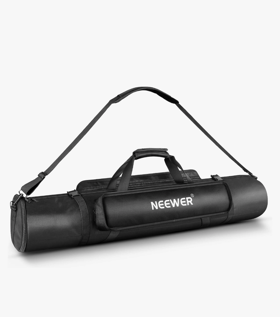 Neewer Tripod Carrying Case, Heavy Duty Waterproof Nylon Bag with Handles & Shoulder Straps, Compact Case with Full Length Zippered Closure, External Pocket for Light Stand/Boom Stand/Tripod