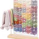 Headband Holder Bow Organizer for Girls Hair Bows, Hair Clips Holder Display Stand, Baby Headband Hair Accessories Organizer Storage Nursery Decor for Toddler Girls Room