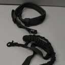 Tactical Dog Collar and Leash Set Heavy Duty Military Dog Collar with Handle and Metal Buckle for Medium and Large Dogs (Black, XL)