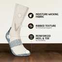 HOT FEET Cozy Wool Blend Kids Socks - Crew Winter Socks for Boys/Girls - 4 Pack (M)