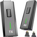 2026 Upgraded Wireless HDMI Transmitter and Receiver 328FT/100M, 4k Decode 1080P Output, Plug & Play Portable 2.4g/5g, Wireless Hdmi Extender Kit to Monitor from Laptop/PC/Projector/TV Box (Black)