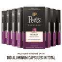 Peet's Coffee, Medium Roast Espresso Capsules, Compatible with Nespresso Original Machine, 100% Arabica Coffee - Ricchezza Intensity 8, 100 Count (10 Boxes of 10 Espresso Capsules) (EXP 06/30/27)