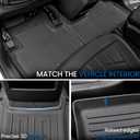 Floor Mats for Kia Telluride 2027 Gas Only, with Cargo Mat | Full Protection Mat Set with Cargo Liner, All Weather TPE, Non Slip & Odorless & Scratch Proof, Telluride Gas Accessories