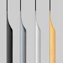 Shozafia 5 Pack Finger Pulls for Cabinets, Streamlined Long Concealed Handle for Home Kitchen Door Drawer Cabinet, Mount Finger Edge Tab Pull Aluminum (White,200mm/7.87" Overall Length)