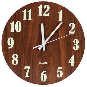 Blingbin Wall Clock, 12 Inch Glow in Dark Wall Clocks, Silent Non Ticking Wall Clocks Battery Operated, Night Light Wall Clock for Bedroom Living Room Kitchen Office Decor