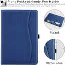 for iPad mini 5 2019/Mini 4 3 2 1 Case 7.9 Inch, Premium PU Leather Folio Stand Cover with Auto Wake/Sleep, Front Card Pocket for iPad mini 5th/4th/3rd/2nd/1st Generation, Navy Blue