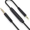 Replacement Audio Cable for Bose Headphones Cord Wire 3.5mm to 2.5mm Compatible with Bose 700 Quietcomfort 25 QC25 35 QC35 QC35II 45 QC45 JBL Tune 710BT 660NC 760NC with in-line Mic & Volume Control