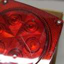 MAXXHAUL 70205 Trailer Light Kit - 12V All LED, Left and Right Waterproof Submersible for Trailers, Boat Trailer Truck Marine Camper RV Snowmobile, Red