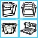 4080 T Slot Aluminum Extrusion for 3D Printer Parts and CNC DIY Black 1220mmX2