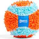 Chuckit! Indoor Fetch Ball Dog Toy for Dogs - Interactive Dog Toys for Boredom, 4.75 Inch, Orange and Blue