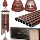 Angel Memorial Wind Chime, Memorial Sympathy Gifts for Loss of Love One, Bereavement Condolence Remembrance Gift for Loss of Mom Dad