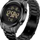 Military Digital Sport Watch for Men, Waterproof, Tactical Diving Watch (J-Black-S)