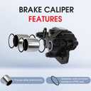 M MATI Rear Right Brake Caliper 705600859 for Can-Am Outlander 450 500 570 650 800 850 1000 Renegade 500 570 650 800 850 1000