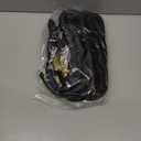 Flexi Hose Lightweight Expandable Garden Hose, 50FT - Retractable Garden Hose, Water Hose - No-Kink Flexibility, 3/4 Inch Solid Brass Fittings and Double Latex Core (Black)