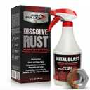 RUST BULLET Metal Blast - 24 Oz - Rust Remover & Metal Prep, Cleaner & Conditioner for Superior Adhesion, Eliminates Grease, Contaminants & Corrosion