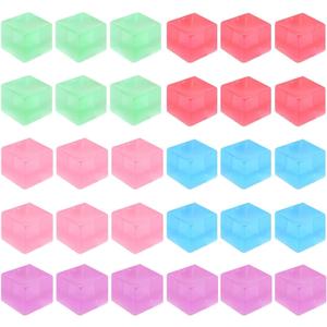 20 Pcs Stress Balls Fidget Toys, Ice Cube Sensory Squishy Fidget Toys Square Squeeze Balls for Adults Kids Anxiety Stress Relief, Classroom Prizes, Birthday Gifts Party Favors