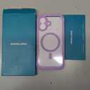 Diaclara Magnetic Designed for 17 Case Full Body Bumper,[Compatible with MagSafe] Military Drop Proof Cover with Built-in Touch Sensitive Anti-Scratch Screen Protector Purple