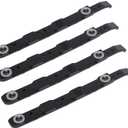 4 Pack Black Chassis Hard Drive Mounting Plastic Rails Durable Anti-Scratch HDD Mount Rails for Desktop Computer Cases Easy Install Drive Bracket Accessories for PC Building Upgrades
