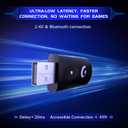 Gaming Headset Wireless 2.4GHz for PS5, PS4 Fortnite/Call of Duty/FPS Gamers, PC, Switch, Bluetooth 5.3 Gaming Headphones with ENC Microphone, Surround Sound, 40+H Battery (Black)