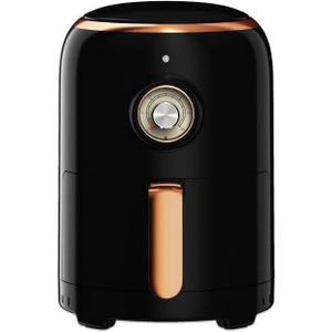 Aria Premium 2 Qt. Air Fryer Retro Style Ceramic Non Stick Dishwasher Safe