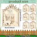 Roowest 6 Pcs Large 3D Christmas Farm Animal Ornaments 4.5 in Wood Farmhouse Ornament Rustic Country Christmas Decorations Cow Pig Chicken Horse Sheep Duck Hanging Decor for Xmas Tree Craft