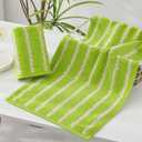 YiLUOMO Green Spring Hand Towel Modern Wave Pattern Design Super Soft 100% Cotton Highly Absorbent St. Patrick Day Decorations Hand Towels for Bathroom 13 x 29 Inch,2 Pieces