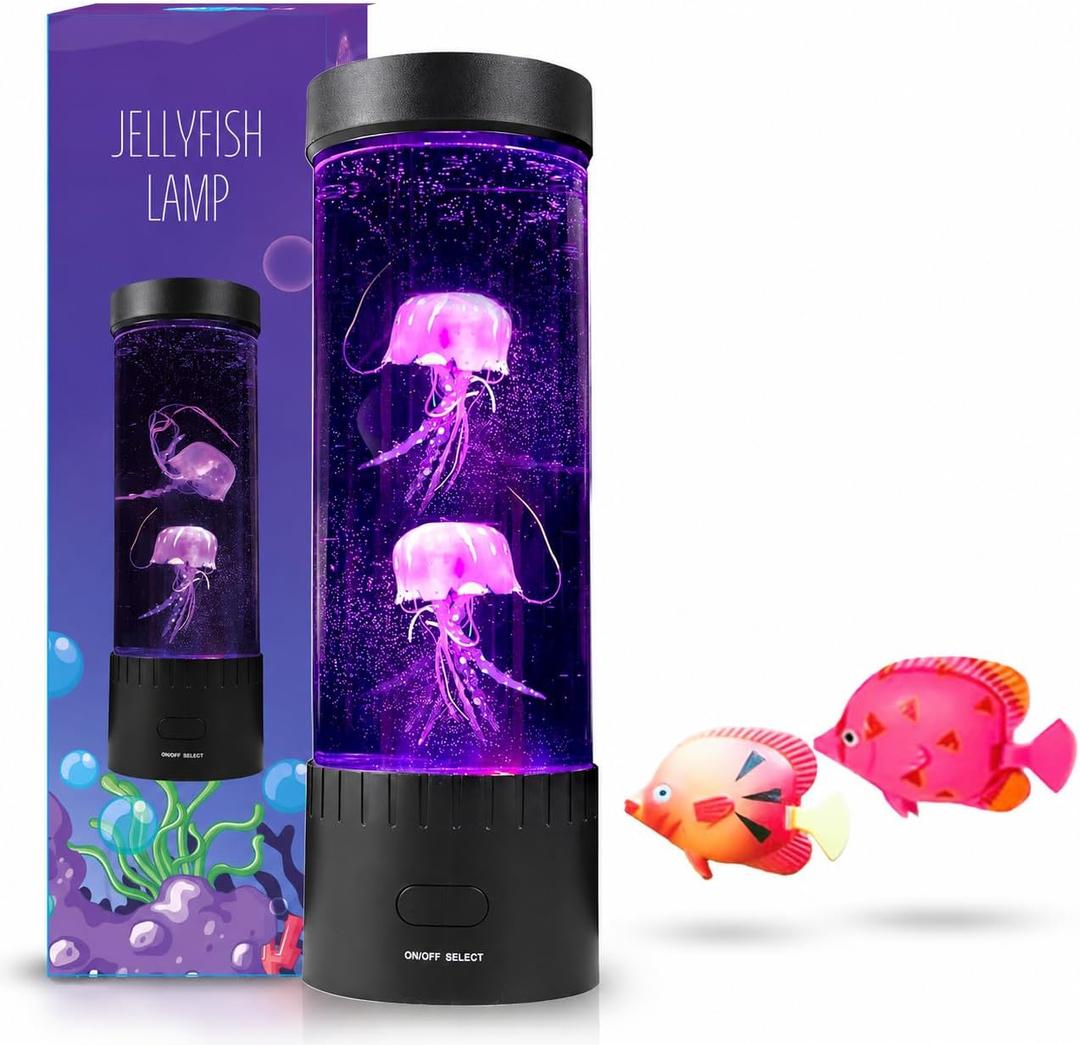 Jellyfish Lamp 16 Colors, 4 Modes LED Sensory Aquarium Night Light