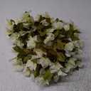 HyeFlora Bougainvillea Artificial Hanging Flowers Plants for Outdoors Winter Decoration, 2pcs Faux Bougainvillea Vines White Fake Flowers Realistic UV Resistant Silk Flowers for Outside Planter Yard