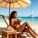 2 x Sunless Tanning Drops to Drink, Natural & Organic Ingredients, Moisturizing Bronzing Tanner for Face & Body (1PC)