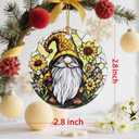 2 x Charming Gnome Christmas Ornaments: Christmas Tree Ornaments & Holiday Decor  Perfect Holiday Presents & Gift Ideas for Friends, Coworker, Family, Gnome Lover, and Gardener
