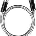 Beaulife Metal Short Garden Hose 3ft Connectors, Drainage Hose for Dehumidifier Small Water Hose Extension High Pressure Bib Reel Extender, Drinking Water Hose for RV Outdoor