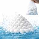 4 lbs Pool Filter Balls for Sand Filter, Reusable Filter Media | Lightweight Sand Replacement with Laundry Bag for Swimming Pool Sand Filter Pumps