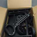 Collapsible Wagon Cart Foldable Beach Wagon with All-Terrain Wheels - 380 LBS Heavy Duty Grocery Cart for Shopping, Beach, Camping, Sports, Garden (Black)