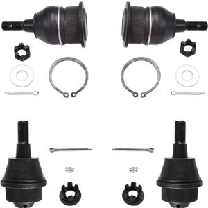 ASTARPRO 4pcs K6693 K6696 Front Lower Ball Joint & Upper Ball Joints Replacement For Silverado Sierra 1500 2500 3500 HD Hummer H2