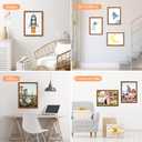 12x16 Picture Frame Brown Wood, Rustic Natural 16x12in Woodgrain Frame, Distressed Brown 12 x 16 inch Gallery Wall Photo Poster Frame with HD Plexiglass, Horizontal Vertical Wall Mounting Display 1pcs