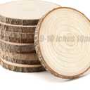 10 pcs Large Wood Slices for Centerpieces 9-10 inches Wood Rounds for Tables Decor Rustic Wood Circles for DIY Crafts and Wedding Decor Round Wooden Discs Wood Slice Ornaments