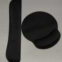 Mouse Pad and Keyboard Wrist Rest- Ergonomic Wrist Rest for Computer Keyboard and Mouse Pad, Memory Foam Wrist Support for Comfy Typing, Ideal for Laptop, Office, Gaming