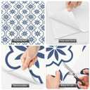 MORCART Peel and Stick Floor Tile, Vinyl Flooring Waterproof, DIY Flooring for Bathroom, Kitchen, Fireplace, Pet House, Stairs, Bedrooms, Wall (20PCS,7.87" x 7.87",Blue)
