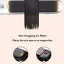 Terviiix Non-Snagging Ceramic Flat Iron Hair Straightener 1 inch, Plancha De Cabello,3X Less Damage Hair Straightener and Curler, 15s Fast Heating, 5 Adjustable Heats, Max 450F
