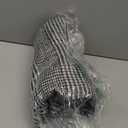 Womens Winter Cape Coat Collarless Tweed Poncho Plaid Print Single Breasted 3/4 Sleeve Cardigan M/L