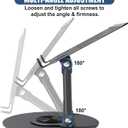 2-Be-Best Universal Tabletop Projector Stand, Adjustable Rotatable Foldable Projector Stand Portable Projectors Stands, Stands for Small Medium Heavy Projectors Compatible with Aurzen Epson