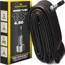 Ultraverse 14, 17, 18,19, 21 inch Inner Tubes with TR4 Reinforced Valve and Straight Stem for Mini Dirt Bikes, Pit Bikes, Motorcycles, and E-Bikes (18 x 4.50 (110/100-18))