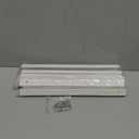 10Pcs 11.65" White Arc Surface Pull,White Edge Pulls Furniture Drawer Handles Hidden Cabinet Handle,Hole Dia.10.08"/256mm