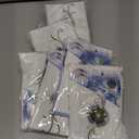 7 x Pair Pack, Golf Sports Arm Sleeves, Cool Thin Fabric, One Size Stretch Fit Most Men and Women, UPF 50 Protection (White)