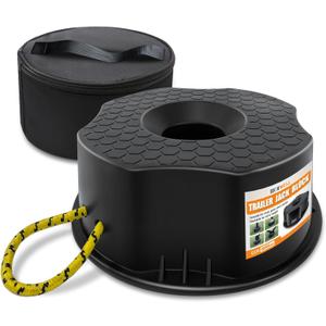 HOXWELL RV Trailer Jack Block with Bag, Camper Stabilizer Blocks for Travel Trailer, Use for Any Tongue Jack, Post, Foot, 5th Wheels, Round or Square or Scissor Stabilizer, 1 PC