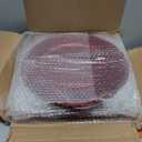 Red Christmas Charger Plates Set of 12, 13 Inch Round with Red Beaded Edges, Premium Polypropylene Holiday Table Chargers